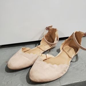 Torrid Dusty Pink Flats with Strap